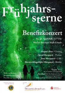 Frühjahrssterne - Ein Benefizkonzert des Lions Clubs Odenwald für das Sternenkinderzentrum Odenwald e.V. Frühjahrssterne - Ein Benefizkonzert des Lions Clubs Odenwald für das Sternenkinderzentrum Odenwald e.V.