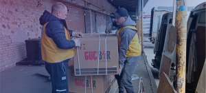 Lions-Projekt in der Ukraine 2023 Verteilung der Generatoren