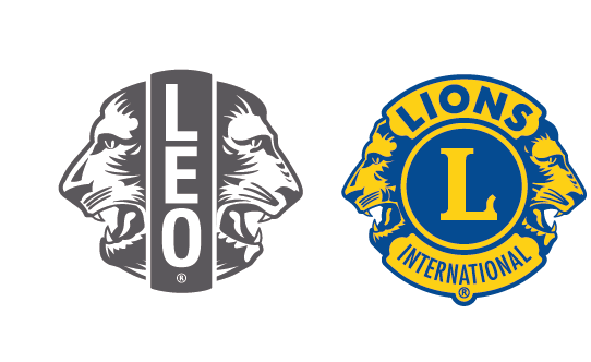 Auf dem Bild ist das Leo Logo und das Lions Logo abgebildet.