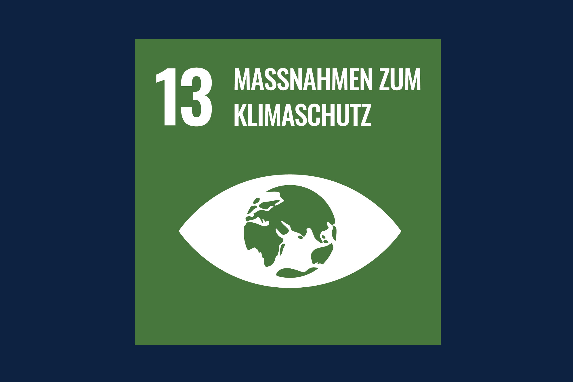 Icon für das Ziel 13 – Massnahmen zum Klimaschutz
